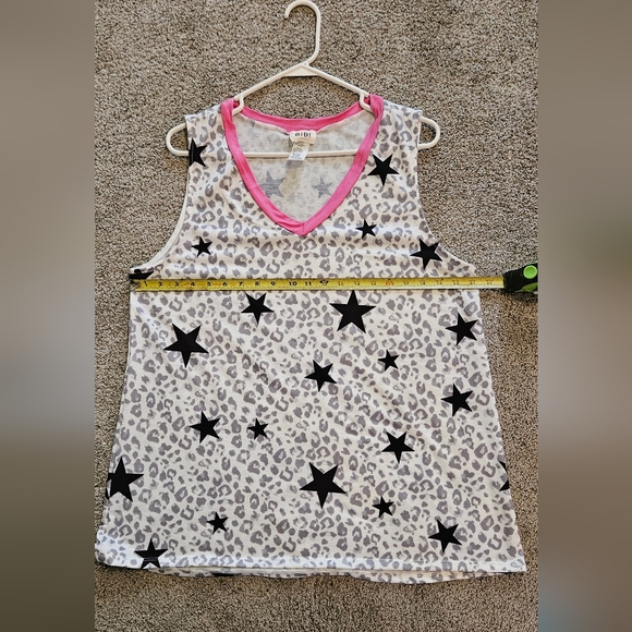 BIBI leopard and stars tank top - Picture 2 of 8